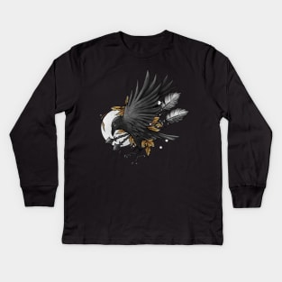 Crow and Arrows Kids Long Sleeve T-Shirt